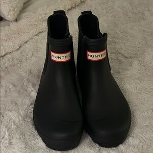 Hunter Classic Black Chelsea Boots